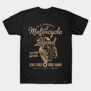 Motocycle legend motor custom T-Shirt